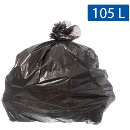 Saco para lixo 105 Litros Preto 75x105cm - 10 UN