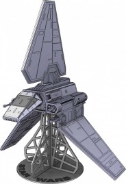 Shuttle - Star Wars - Quebra-cabeça 3D em MDF