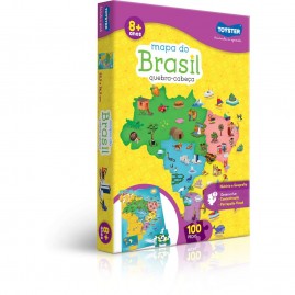 Quebra-cabeça (cartonado) Mapa Do Brasil 100 Pecas - Toyster
