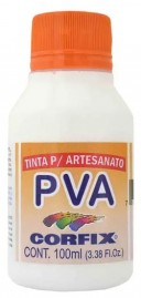 Tinta PVA para Artesanato BRANCO 100ml - 301