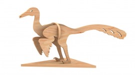 Sinornithosaurus Baby - Quebra-cabeça 3D em MDF