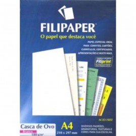 Filipaper Casca de Ovo 180g/m² (20 folhas; branco) A4 FP01990