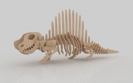 Dimetrodon Kids - Quebra-cabeça 3D em MDF