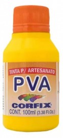 Tinta PVA para Artesanato AMARELO OURO 100ml - 308