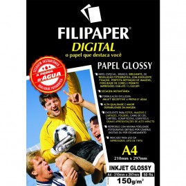 Filipaper InkJet Glossy 150g/m² (50 folhas; branco) A4 FP02553
