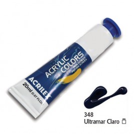 Tinta acrílica profissional Ultramar Claro 20ml - Acrilex - 348