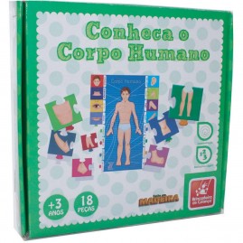 Brinquedo pedagogico (em madeira) Conheca O Corpo Humano - Brinc. De Crianca