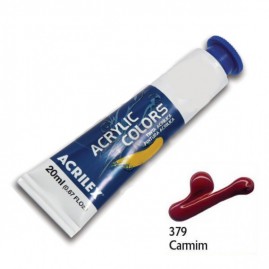Tinta acrílica profissional Carmim 20ml - Acrilex - 379