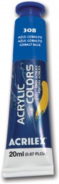 Tinta acrílica profissional Azul Cobalto 20ml - Acrilex - 308
