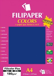 Filipaper COLORS Azul 180g/m² A4 20fls FP02389