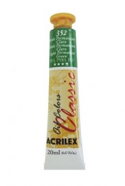 Tinta a oleo para tela Verde Permanente 20ml - Acrilex - 352