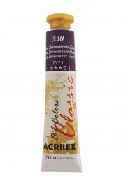 Tinta a oleo para tela Violeta Permanente Escuro 20ml - Acrilex - 330