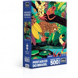 Quebra-cabeça (cartonado) Postais Brasil Natureza 500 peças Nano - Toyster