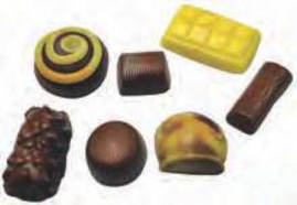 Molde de Silicone Para Biscuit Polycol - LP-021 - CONJUNTO CHOCOLATE E TRUFAS - (276g)