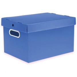 Caixa organizadora Prontobox Azul 360x265x230 Md