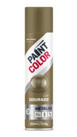 Tinta Spray DOURADO METÁLICA PaintColor 350ml