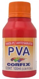Tinta PVA para Artesanato VERMELHO ESCARLATE 100ml - 437