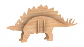 Estegossauro Baby - Quebra-cabeça 3D em MDF