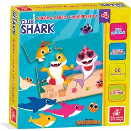Quebra-cabeça (em madeira) Club Shark Progressivo - Brinc. De Crianca