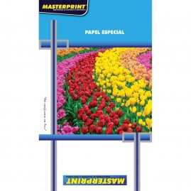 Papel fotográfico inkjet A4 Matte Adesivo 108g - Pacote com 20 folhas - Masterprint